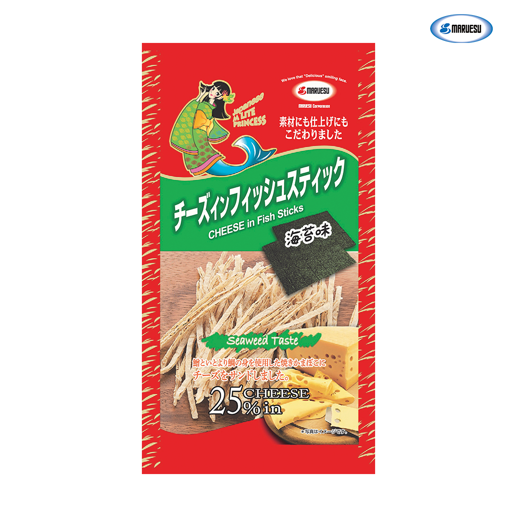 MARUESU Fish Snack With Seaweed Cheese 20 g.