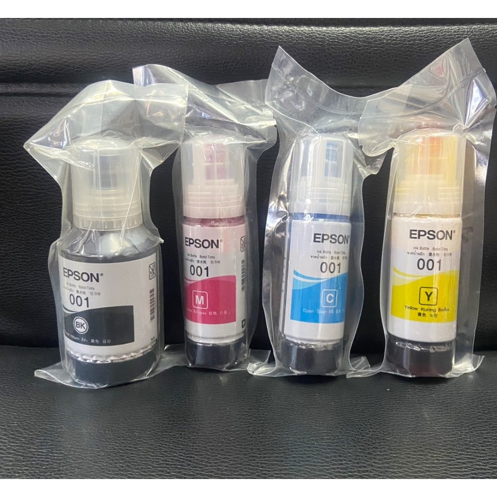 EPSON หมึกเติมของแท้ เอปสัน 001 ไม่มีกล่อง ของแท้