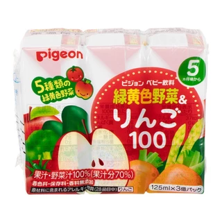น้ำผลไม้สำหรับเด็ก Pigeon Baby Fruit Juice แพ็ค 125ml x 3 มีหลายรส พร้อมส่ง
