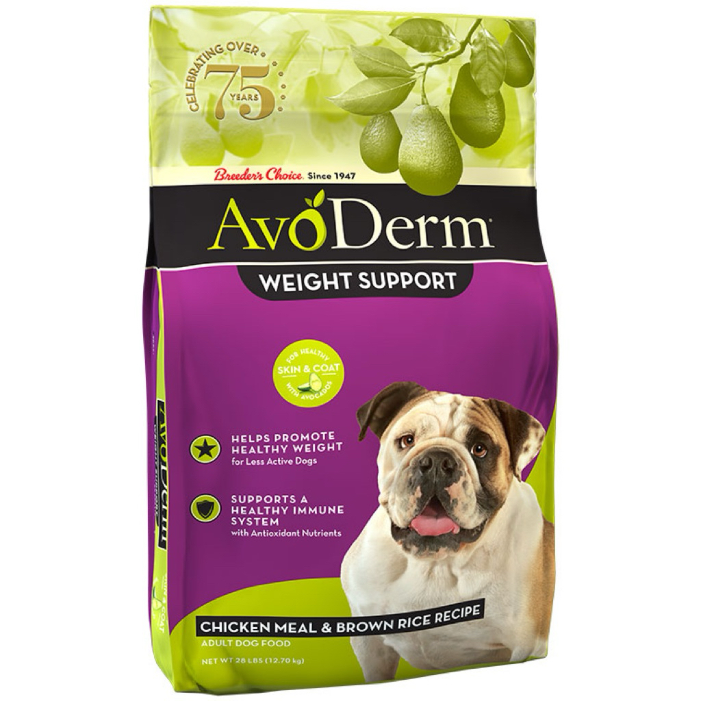 *ลดน้ำหนัก บำรุงร่างกาย ขับถ่ายดี* อาหารสุนัขแบบเม็ด Avoderm Weight Support Chicken Meal & Brown Rice Recipe 12.7 KG