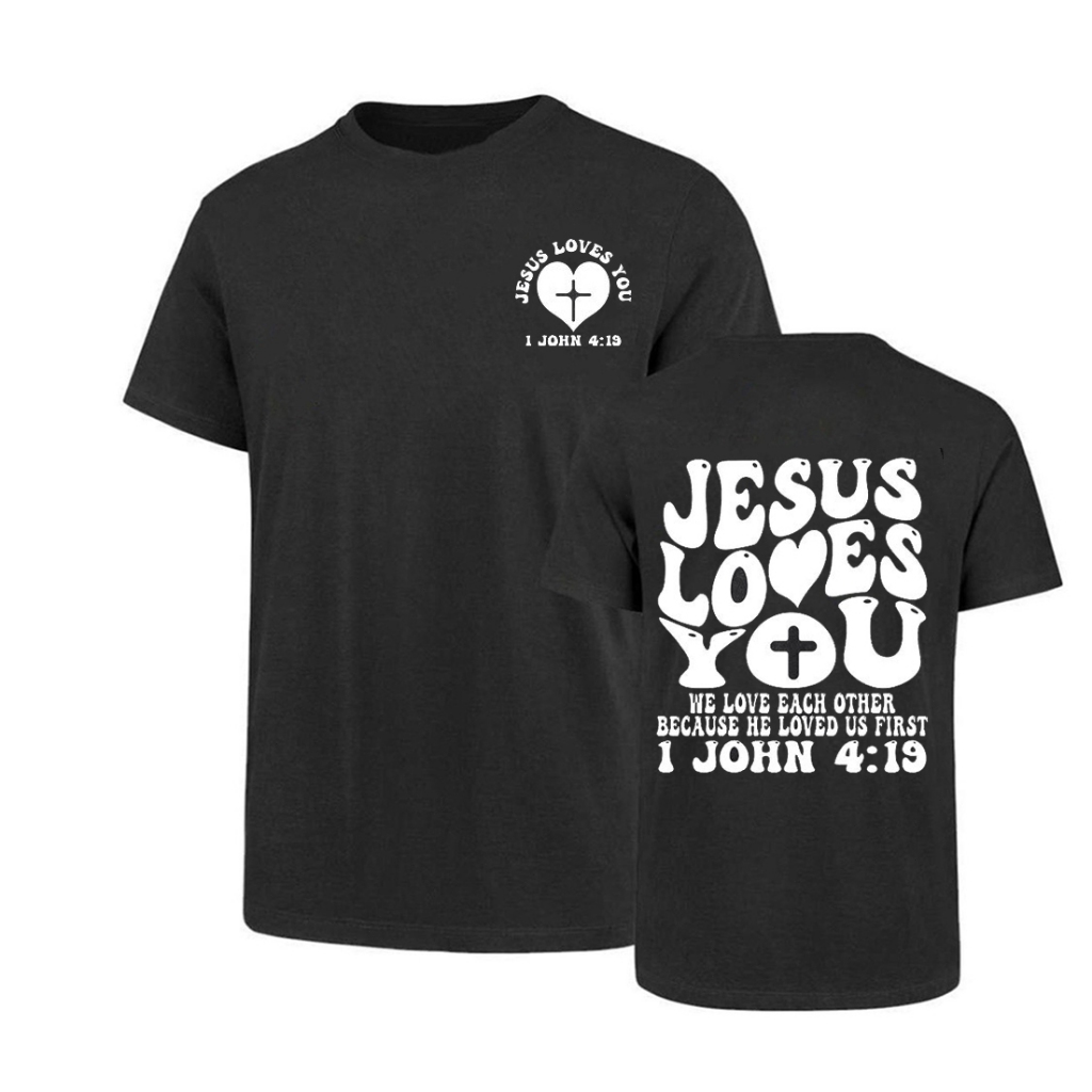 [COD] Faith Over Fear Christian Jesus Bible Verse Washed T-shirts Vintage Aesthetic T-shirt  (จัดส่ง