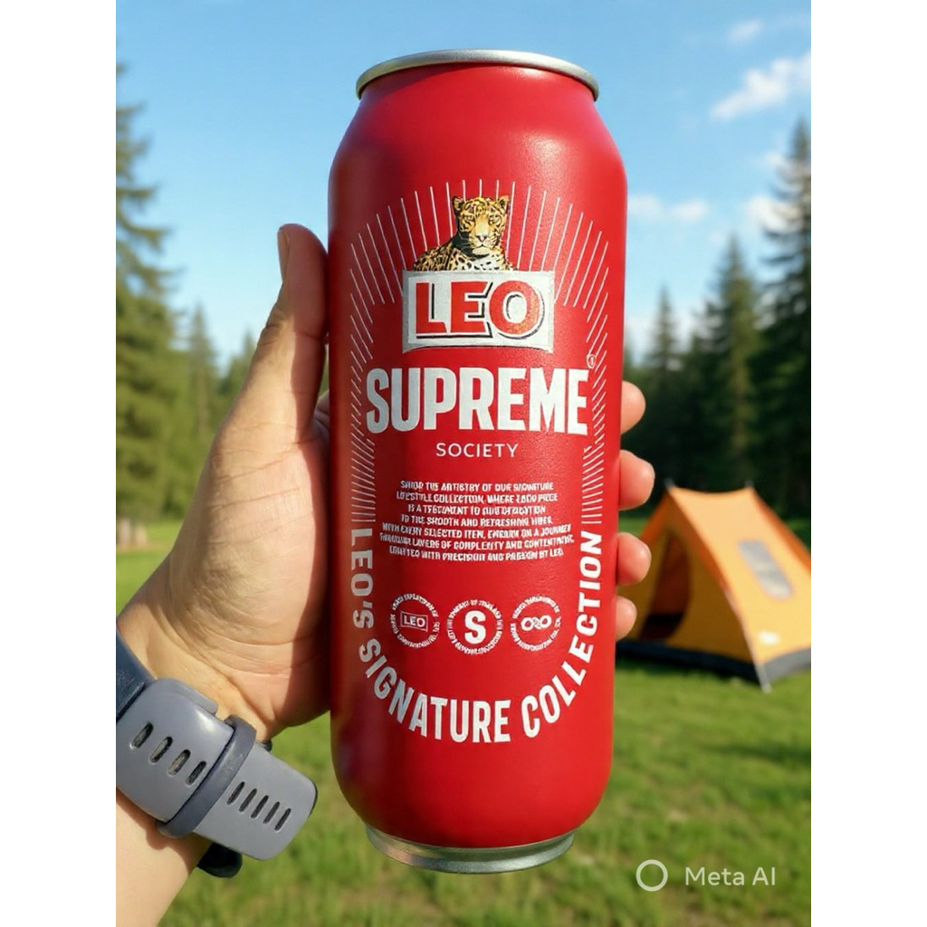 🇹🇭พร้อมส่ง🇹🇭 แก้วเก็บความเย็น ลีโอ Leo Supreme แท้ Singha สิงห์ 16 ออนซ์