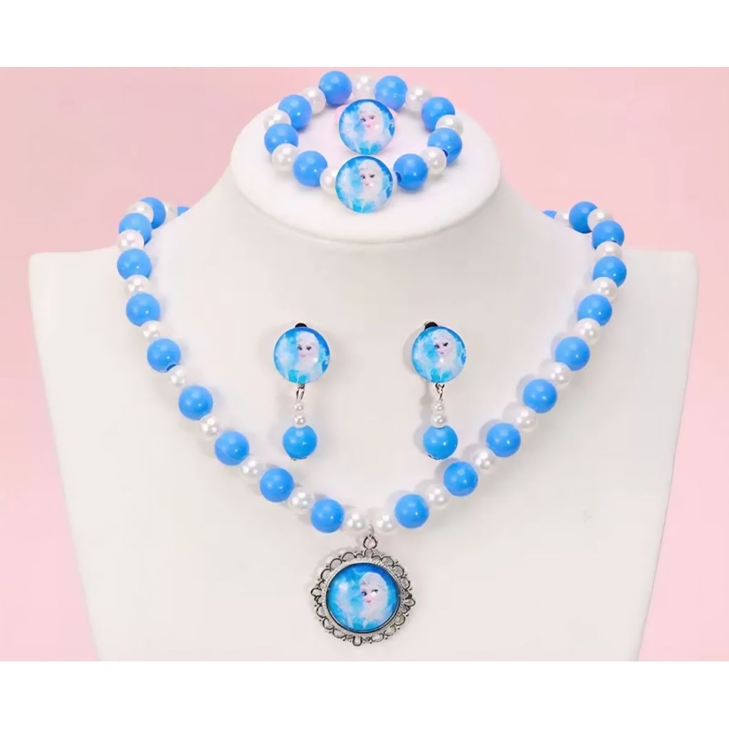 A1/2พร้อมส่งจากไทย ชุดสร้อยสําหรับเด็ก เซตสร้อย คอไข่มุก สร้อยนางเงือก - รูปที่ 7