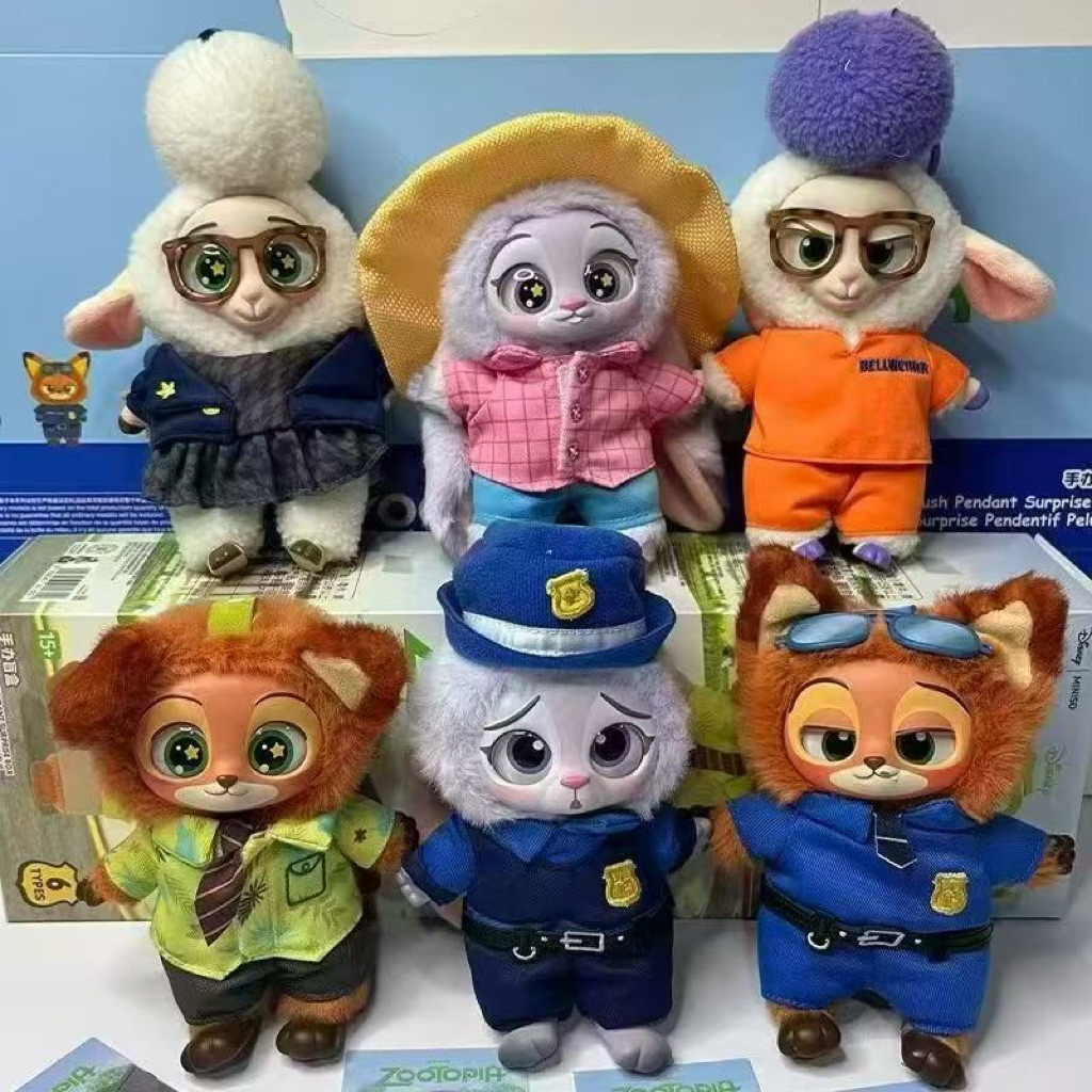 ⭐️ใช้โค๊ดลด⭐️ พร้อมส่ง 🇹🇭 แบบยก box( พร้อมส่ง ) กล่องสุ่ม / MINISO ZOOTOPIA Series Blind Box toy Plush toy