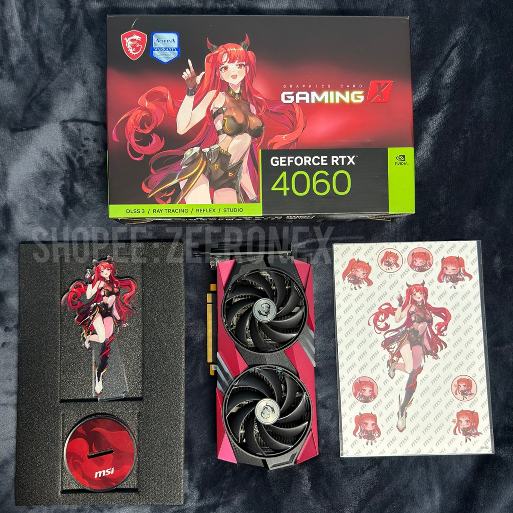 MSI GEFORCE RTX 4060 GAMING X 8G MLG - 8GB GDDR6 VGA การ์ดแสดงผล กราฟิกการ์ด การ์ดจอ มือสอง