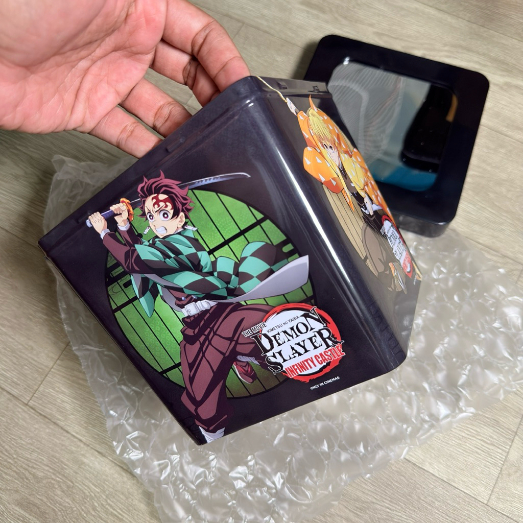 ถังป็อปคอร์น เปิดไฟได้ sf แท้ ดาบพิฆาตอสูร demon slayer infinitycastle ปราสาทไร้ขอบเขต