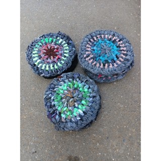 F0090 แผ่นรองครก/เขียง ซับเสียง ลดเสียง ลดแรงกระแทก ผ้าถักขน…