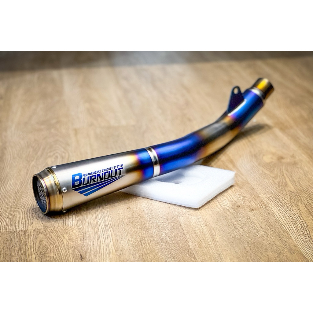 สลิปออนไทเทเนี่ยม zx6r ทรงGP