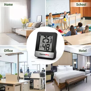 ThermoPro Digital Thermometer, Hygrometer, Humidity meter รุ่น TP-49 เครื่องวัดอุณหภูมิ และความชื้นแบบดิจิตอล