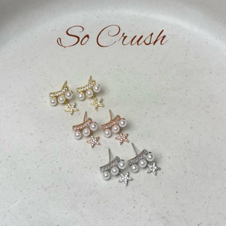 Socrush.bkk | TWINKLE PEARL earrings | Twinkle pearl | SE-024 | ต่างหู ดาว มุก