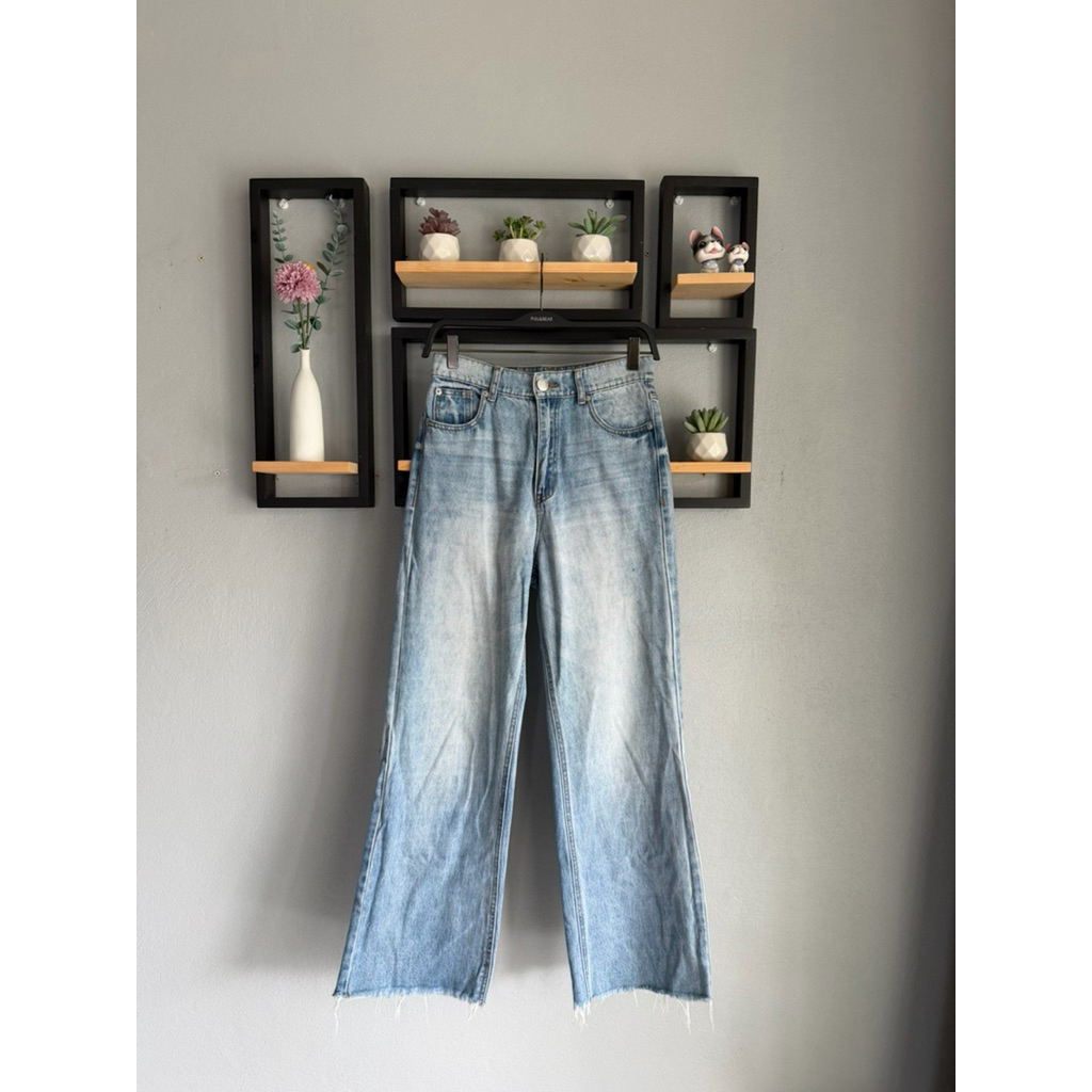 กางเกงยีนส์ขากระบอก GRL