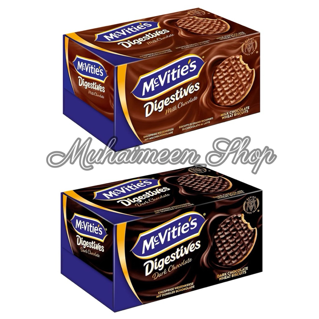 Mcvities Digestive Chocolate Biscuit แมคไวตี้ส์บิสกิตเคลือบช็อกโกแลต