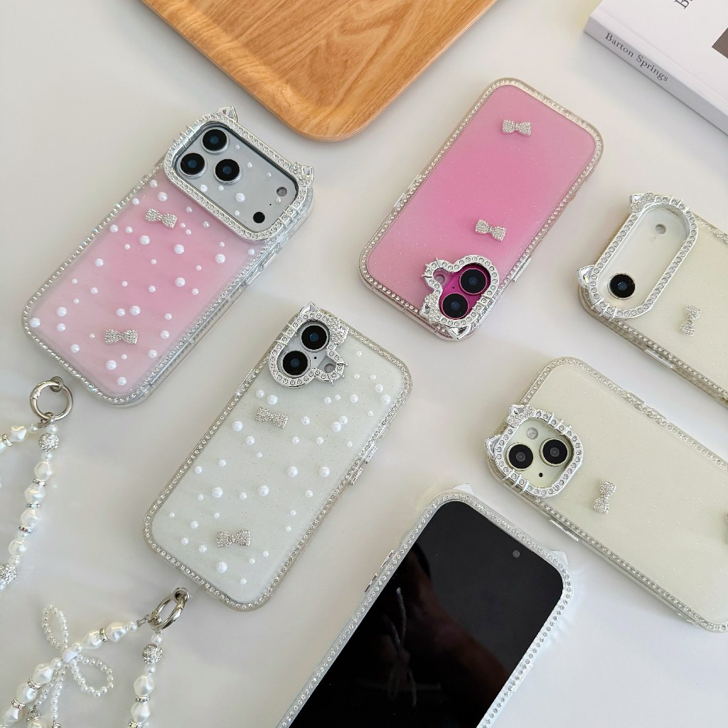 เคสกล้องเพชร แถมมุกติดเคส DIY for iPhone 11-12-13-14-15-16-17-pro-max 17promax 16promax 14promax 15promax 13promax 17air