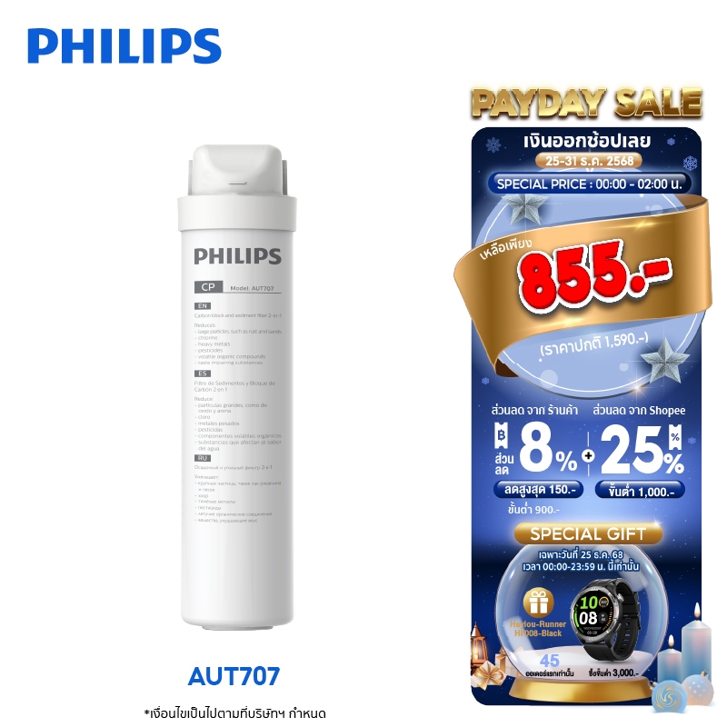 Philips water Filter AUT707 / AUT731 / AWP950 ไส้กรอง สำหรับเครื่องกรองน้ำรุ่น AUT7000