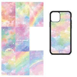 สติกเกอร์ แปะพื้นหลังเคส ทุกรุ่น พร้อมเคส