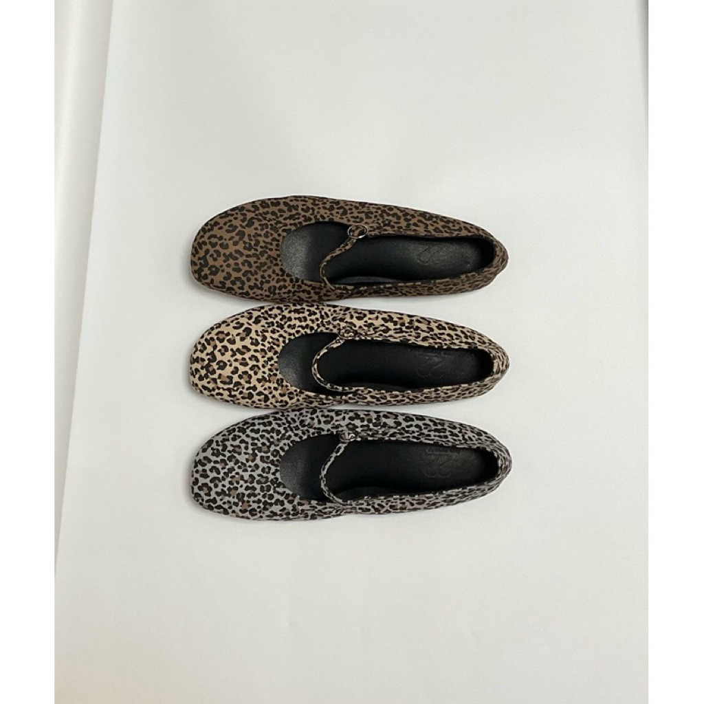 รองเท้า TwotwentytwoStore รุ่น Jodie leopard print ลายน้ำตาลเข้ม🐆