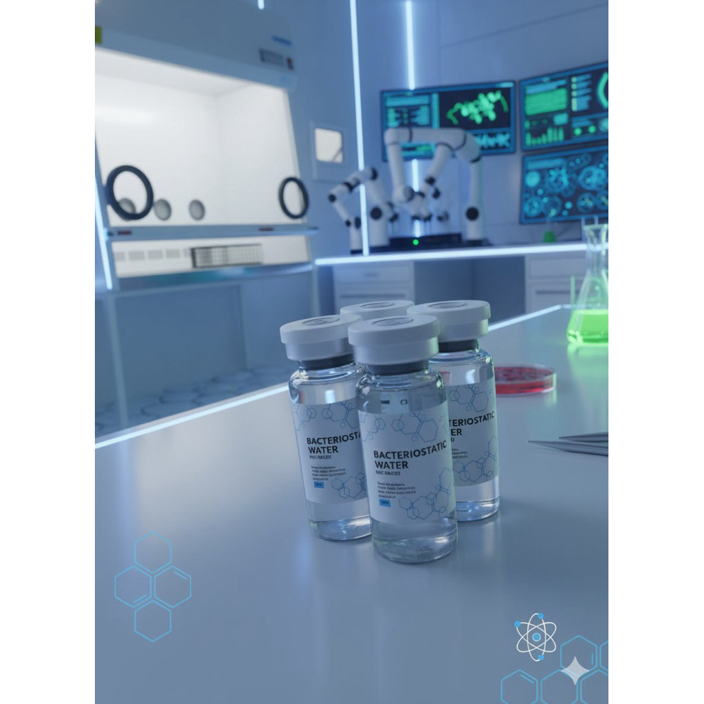 PEPTECH-BAC WATER 10ml  สำหรับใช้ผสมเปปไทด์ น้ำ BAC