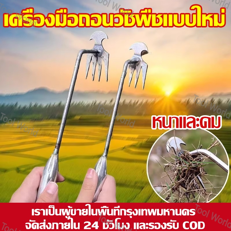 เครื่องมือถอนวัชพืชแบบสองในหนึ่ง เครื่องมือตัดแต่งสวน ขนาด 30/50 ซม. ราคาถูก คุณภาพสูง