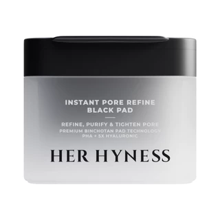 HER HYNESS INSTANT PORE REFINE BLACK PAD 135ML 80 SHEETS โทนเนอร์แพด ดำ 80 แผ่น