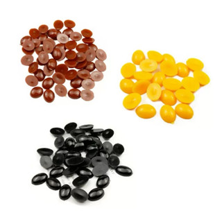 ตาตุ๊กตาทรงรี ตารี จมูกทรงรี ขนาด 6*8 มิล 50ชิ้น/ชุด ตาตุ๊กต…