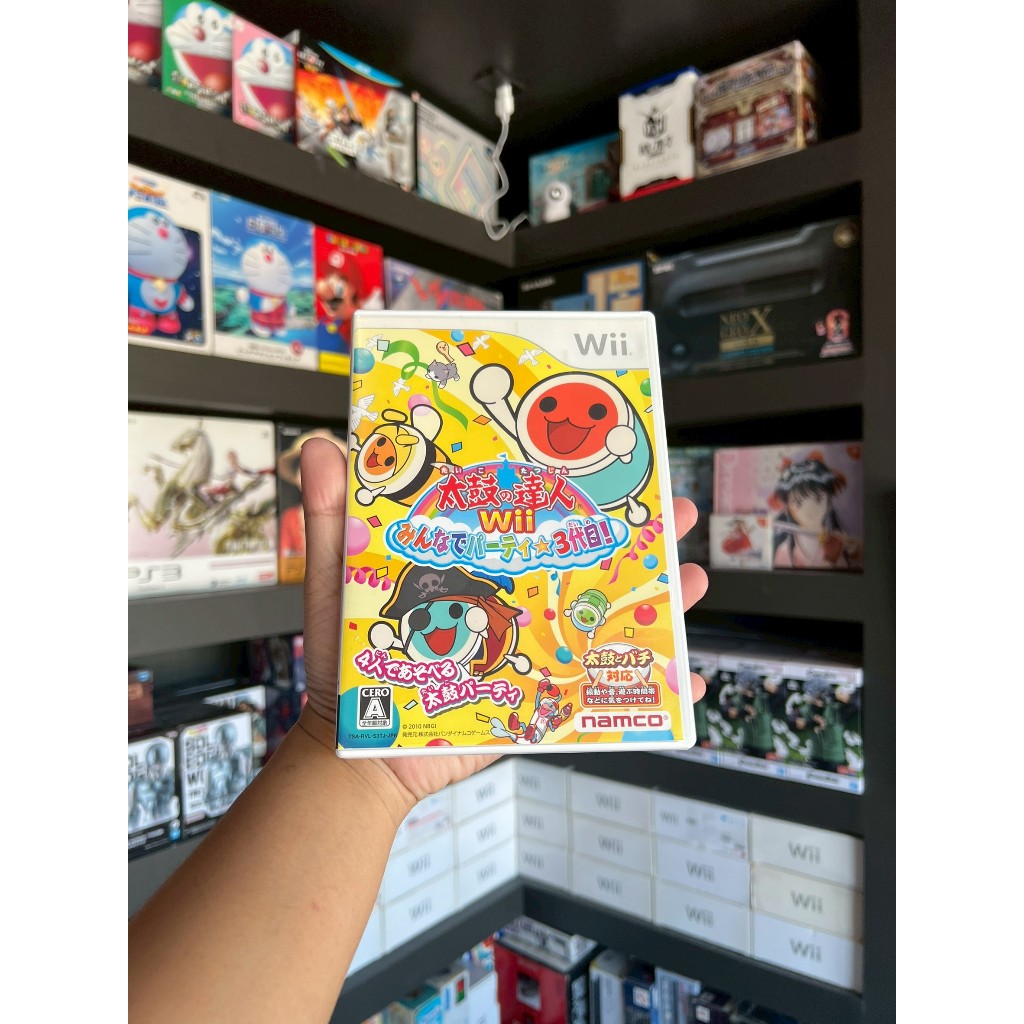 แผ่นเกมแท้ Wii Taiko no Tatsujin Wii: Minna de Party☆3-Daime! Japan มือสอง
