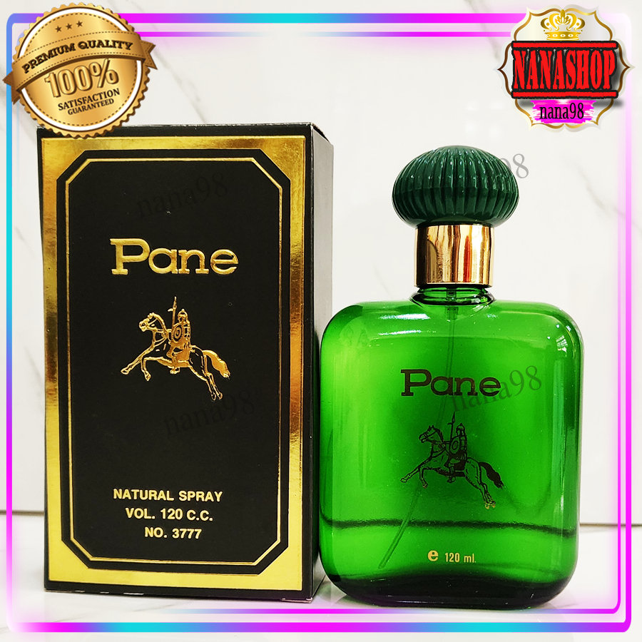 ส่งฟรี น้ำหอม แพน ม้า 3777 กล่องเขียว เพอร์ฟูม สเปรย์ PANE NATURAL SPRAY ขวดเขียว ฝากลม 120cc. No.3777