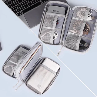 กระเป๋าจัดเก็บสายเคเบิล กระเป๋าจัดเก็บข้อมูล USB 3 ชั้น สายเคเบิล ขนาดใหญ่ สําหรับเดินทาง