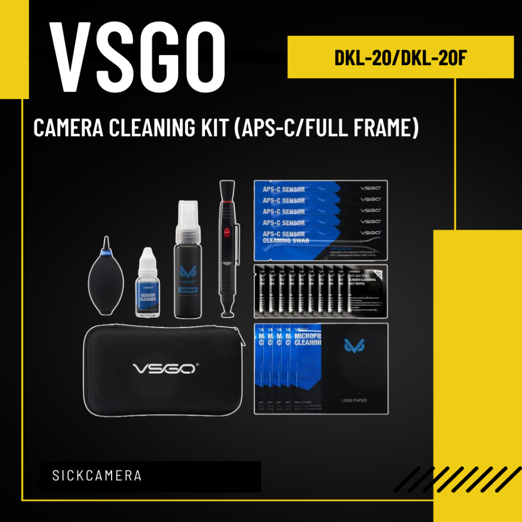 VSGO ชุดทำความสะอาดกล้องและเลนส์ 9in1 Camera & Lens Cleaning Kit Box Set  (APS-C/Full Frame)