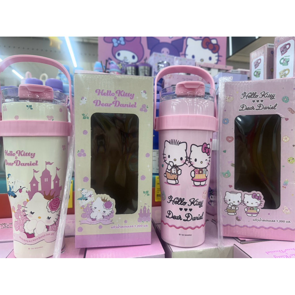 แก้วเก็บอุณหภูมิ Sarioงานแท้💯มีหูหิ้วพร้อมส่ง