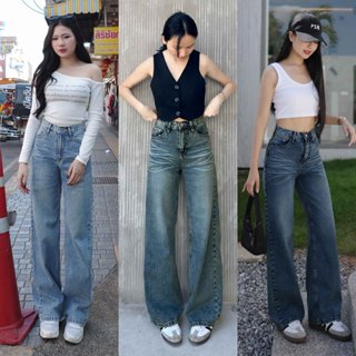 กางเกงยีนส์ขากระบอก รุ่น Tipsy Jeans