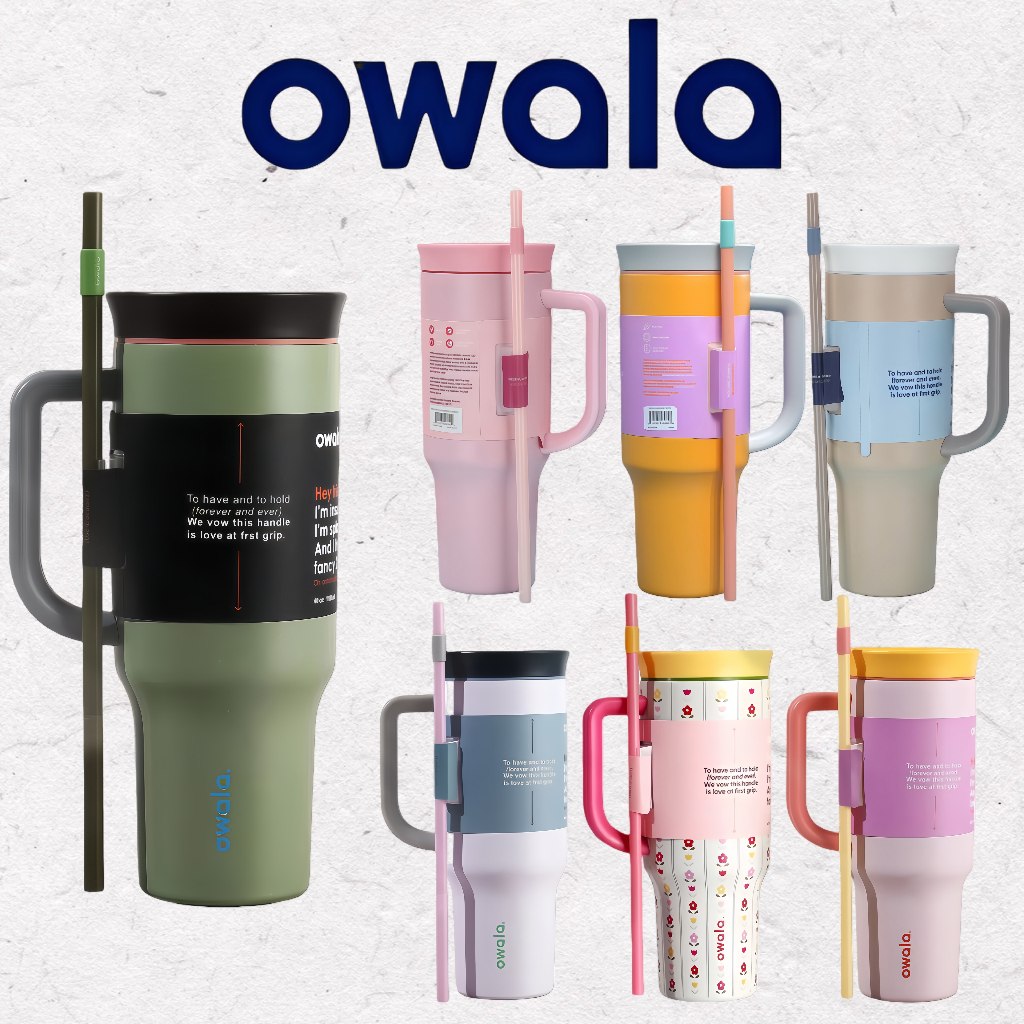 พร้อมส่ง บางสี  [Owala] Tumbler Stainless Steel Water Bottel 40oz: แก้วน้ำ กระบอกน้ำสุดฮิต น่ารัก