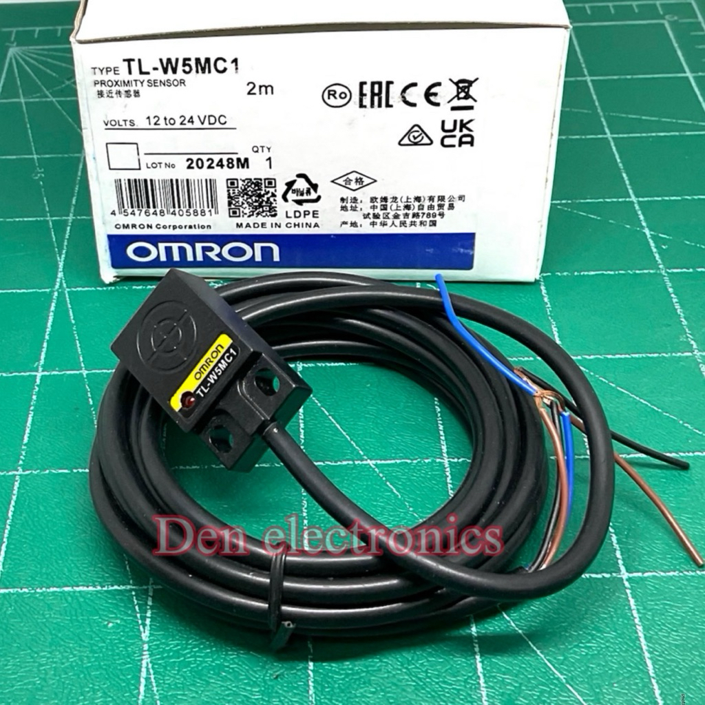 Omron TL-W5MC1  proximity switch 3 สาย ระยะจับ 5มิล ชนิด NPN NO แหล่งจ่าย 12-24VDC ของใหม่ สินค้าออกบิลได้ ราคาถูก Shopee Lazada