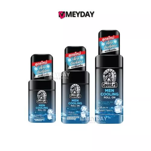 Mistine Top Country Men Cooling Roll On มิสทิน ท็อป คันทรี่ เมน คูลลิ่ง โรลออน 45-100ml.