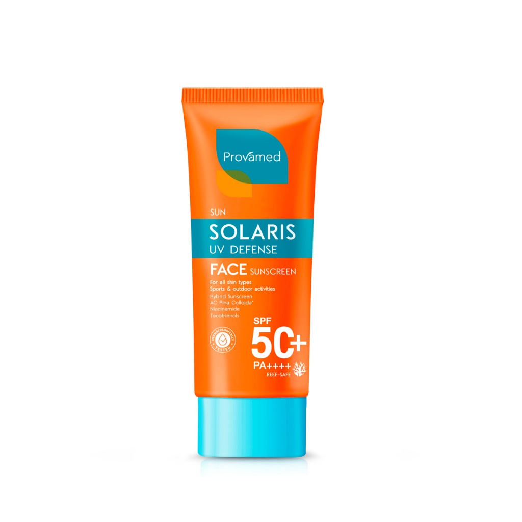 PACK 2 : PROVAMED SOLARIS UV DEFENSE FACE SUNSCREEN SPF50+ PA++++ 50ml. ราคา ถูกที่สุด ดีลบีเคเค แกลเลอรีภาพที่ 4