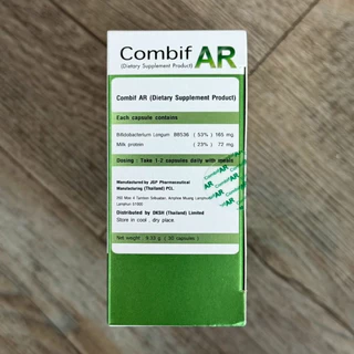 Combif AR Probiotics ผลิตภัณฑ์เสริมอาหาร โปรไบโอติกส์