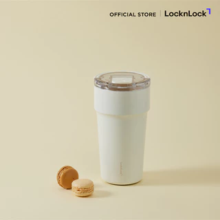 LocknLock แก้วน้ำเก็บอุณหภูมิ หูจับด้านบนพับเก็บได้ Metro Cafe Top Handle (ceramic) ความจุ 710ml. รุ่น LHC4416