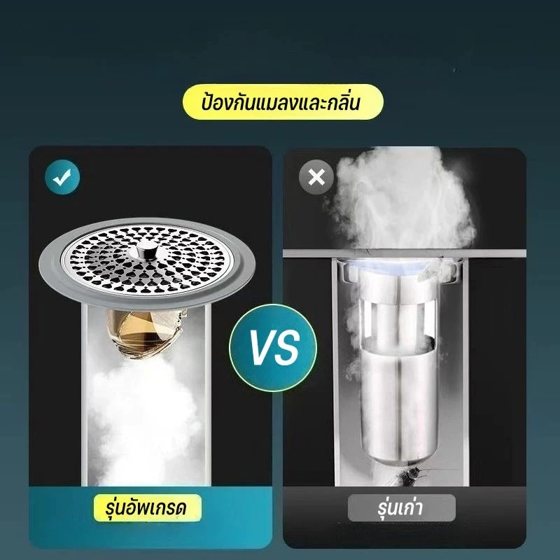 ชุดตัวกรองท่อระบายน้ำสแตนเลส 304 จำนวน 3 ชิ้น thumbnail 6