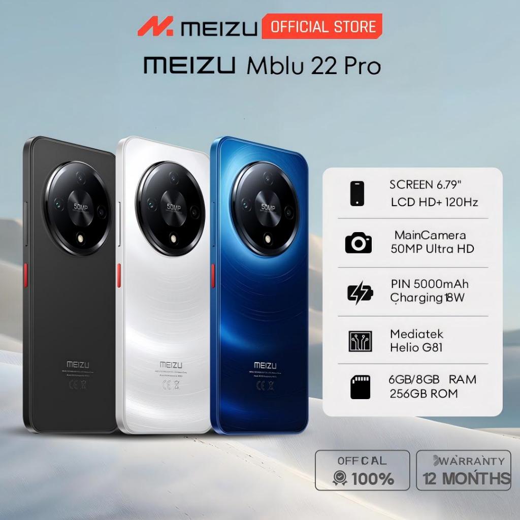 [NEW] Meizu Mblu 22 Pro NFC 8GB/256GB l Mediatek Helio G81 l Screen 6.79" HD+ 120Hz l Pin 5000mAh