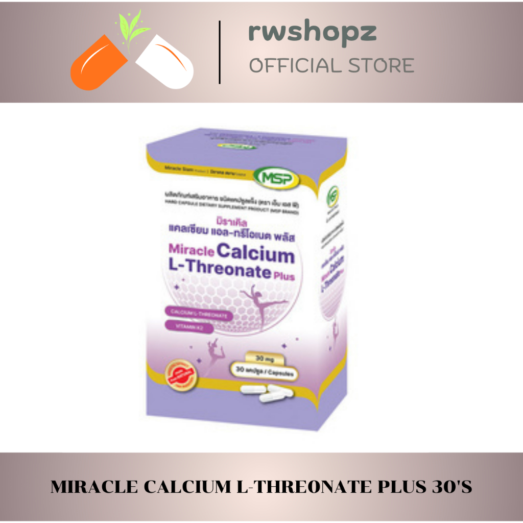 "MIRACLE CALCIUM L-THRE0NATE PLUS 30'S"