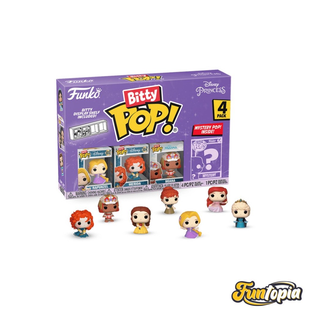 Funko Bitty POP! (73030) Rapunzel, Merida, Moana Bitty POP!: Pokemon by Funko (Pack 4)