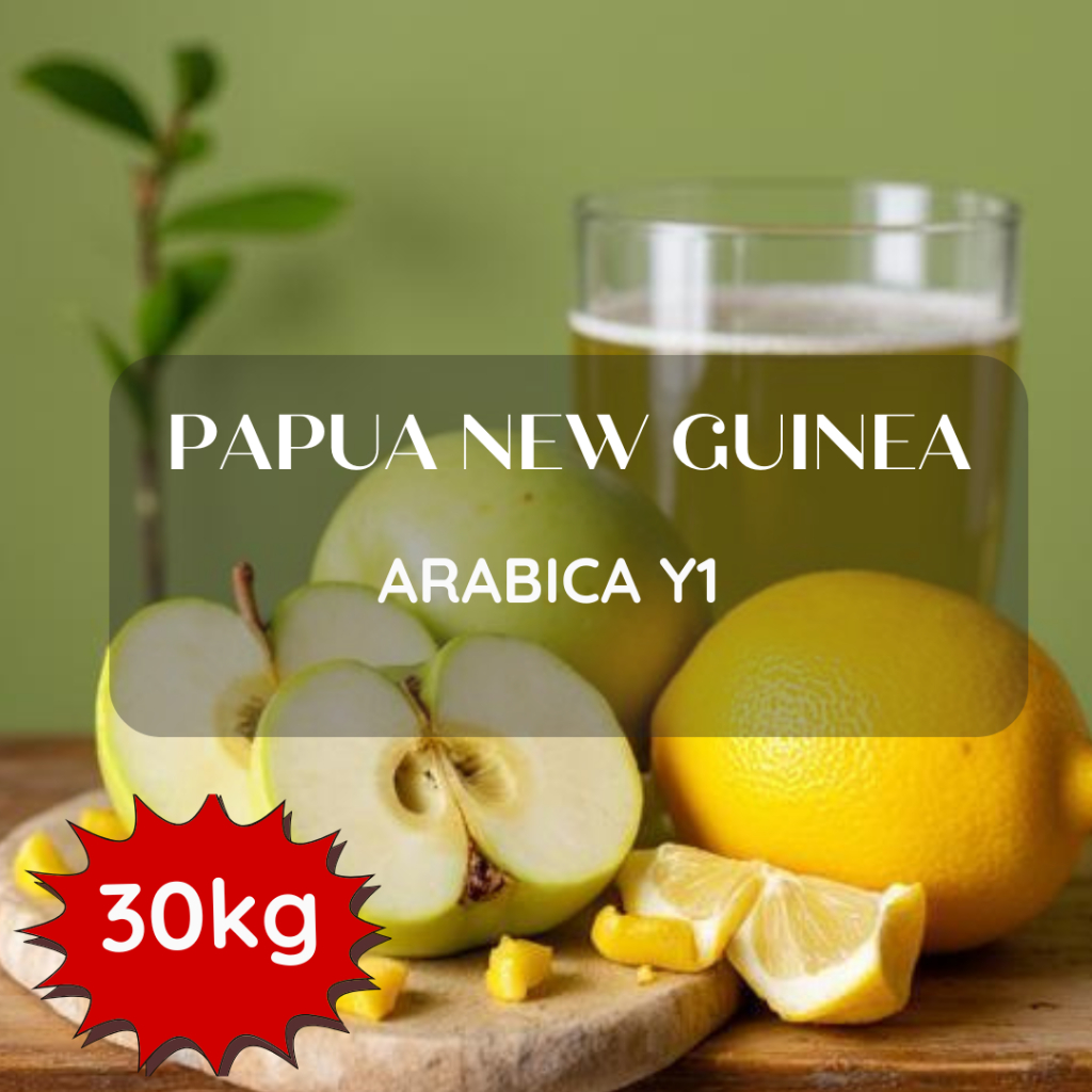 สารเมล็ดกาแฟ Papua New Guinea Arabica Y1 ขนาด 30 kg