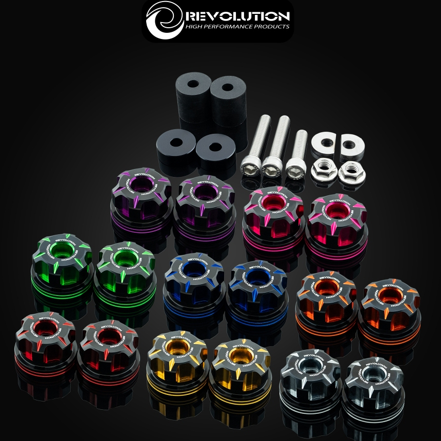 น็อตปลายแฮนด์ 6แฉก ทูโทน REVOLUTION V2 PCX-160 NEW2025/FORZA-350/X-MAX300/LEAD-125 ทั่วไป (31mm)