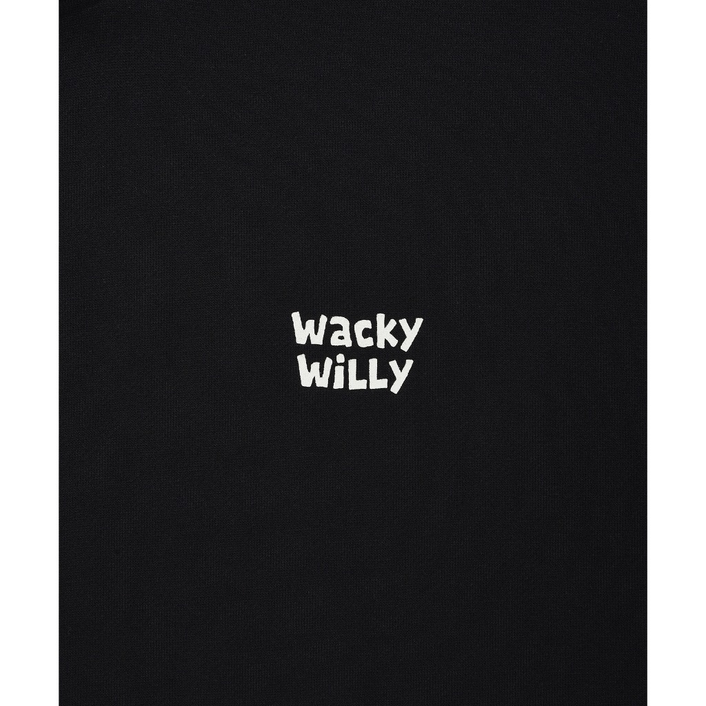 WACKY WILLY เสื้อฮู้ดดี้รุ่น Sign Logo Hoodie Black (80011SSLHDU_H5BKXX) — صورة 5