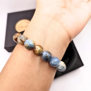 กำไลหิน Golden Kyanite แท้ | หินเสริมการงาน ธุรกิจ ความสำเร็จ การตัดสินใจ ผู้นำ พลังงานสูง