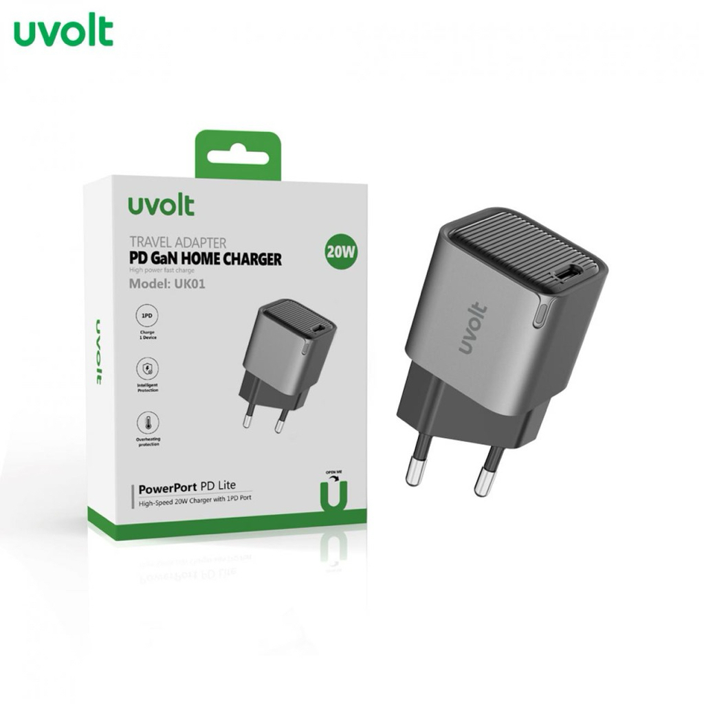 [ประกัน12เดือน] Uvolt Adaptor PD20W 1 Port หัวชาร์จ