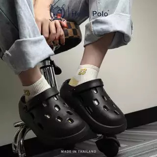 Hello Polo รองเท้าแตะผู้หญิง กันลื่นและทนทาน อ่อนนุ่มเบาสบาย วัสดุ EVA รองเท้าแตะลําลอง ดีไซน์ระบายอากาศ HP8057