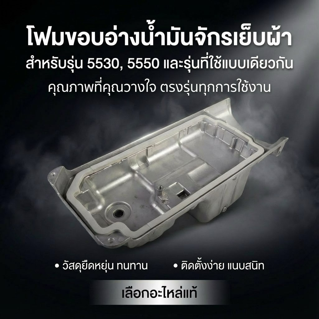 โฟมขอบอ่างน้ำมัน จักเย็บผ้ารุ่น 5530, 5550 กันน้ำมันรั่ว