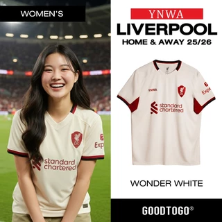 Liverpool Football Club ลิเวอร์พูล เสื้อบอล เสื้อเชียร์ ชุดเยือน ผู้หญิง Away Fan Jersey ฤดูกาล 2025/26 A25SP06