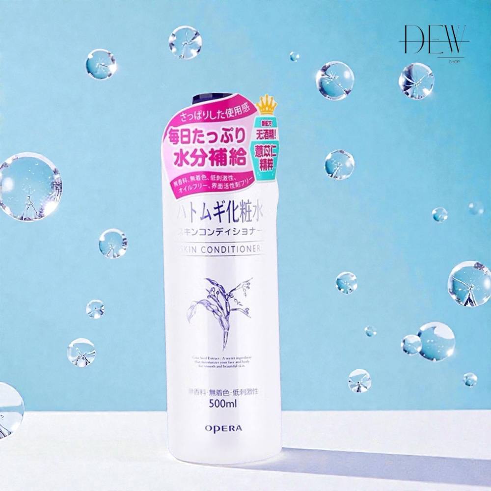 Hatomugi Skin Conditioner 500ml นาทูรี่ โลชั่นบำรุงผิวลูกเดือยช่วยบำรุงผิวที่แห้งกร้านให้ชุ่มชื่น