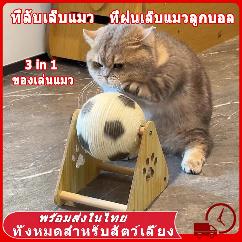 🐾😻 ที่ลับเล็บแมว คอนโดแมวใหญ่ 5in1 ของเล่นแมว วัสดุเส้นแปรง ฝนเล็บแมว ที่ฝนเล็บแมว ลับเล็บแมว แผ่นลับเล็บแมว แมวเล็บ